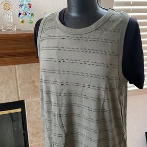 Target Mossimo Olive Green Perforated Tank Top Size XL